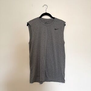 Nike Men's Heather Gray Tank Top